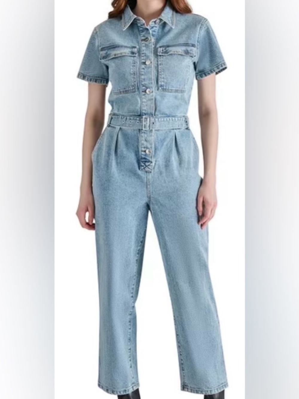 Steve Madden Denim Jumpsuit NWT XXL | Medium Wash Utility One-Piece - Picture 5 of 5